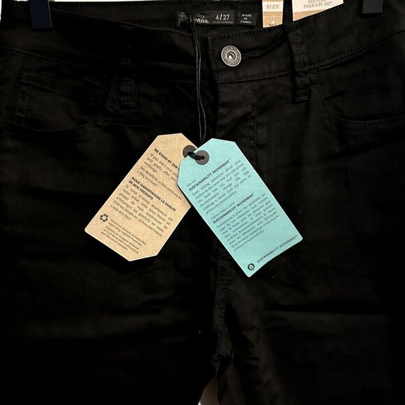 NWT Prana Women's Oday Skinny Jeans in Black Out - Size 4 - Picture 6 of 13